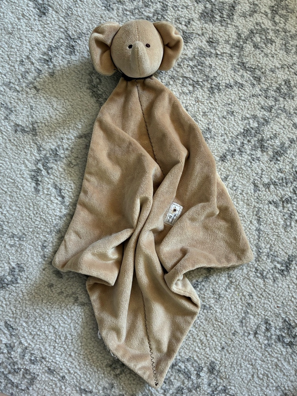 Carters Just One You Tan Elephant Security Blanket